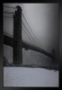 Brooklyn Bridge Blizzard Winter New York City Landscape by Chris Lord Photo Photograph Black Wood Framed Art Poster 14x20