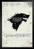Game Of Thrones Winter Is Coming Stark HBO Medieval Fantasy TV Television Series Black Wood Framed Poster 14x20