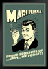 Marijuana! Proud Sponsors Of Um We Forget Retro Humor Black Wood Framed Poster 14x20