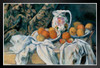 Cezanne Still Life with a Curtain Impressionist Posters Paul Cezanne Art Prints Nature Landscape Painting Fruit Wall Art French Artist Wall Decor Romantic Art Black Wood Framed Art Poster 20x14