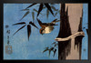Utagawa Hiroshige Sparrow And Bamboo Japanese Art Poster Traditional Japanese Wall Decor Hiroshige Woodblock Landscape Artwork Animal Nature Asian Print Decor Black Wood Framed Art Poster 20x14