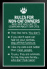 Cat Rules For Non Cat Owners Cat Poster Funny Wall Posters Kitten Posters for Wall Motivational Cat Poster Funny Cat Poster Inspirational Cat Poster Black Wood Framed Art Poster 14x20