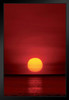 Sunset Over The Ocean Photography Art Print Black Wood Framed Poster 14x20
