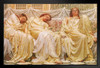 Albert Joseph Moore The Dreamers 1882 Academicism Style Victorian Oil On Canvas Black Wood Framed Poster 14x20