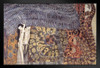 Gustav Klimt Nagender Kummer Gothic Art Nouveau Prints and Posters Gustav Klimt Canvas Wall Art Fine Art Wall Decor Women Landscape Abstract Painting Black Wood Framed Art Poster 14x20