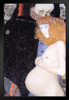 Gustav Klimt Hoffnung 1903 Art Nouveau Prints and Posters Gustav Klimt Canvas Wall Art Fine Art Wall Decor Women Pregnant Landscape Abstract Painting Black Wood Framed Art Poster 14x20