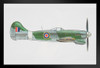 Hawker Tempest Mark V British Fighter Aircraft Black Wood Framed Art Poster 20x14