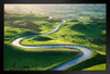 Bendy Road Mam Tor Hills Castleton Derbyshire Photo Art Print Black Wood Framed Poster 20x14