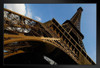 Eiffel Tower Framework From Below Paris France Photo Art Print Black Wood Framed Poster 20x14