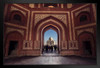 Taj Mahal Seen Through the Taj Mahal Mosque Doors Archway Photo Art Print Black Wood Framed Poster 20x14