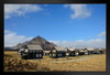 Typical Farm Cottage on Coast in Snaefellsnes Peninsula Iceland Photo Art Print Black Wood Framed Poster 20x14