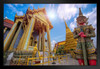 Temple of the Emerald Buddha Wat Phra Kaew Bangkok Thailand Photo Art Print Black Wood Framed Poster 20x14
