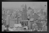 New York City NYC Skyline Black and White Aerial Archival Photograph Photo Black Wood Framed Art Poster 20x14