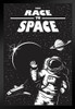 The Race To Space Art Print Black Wood Framed Poster 14x20