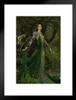 Astranaithes Queen of Fate With Green Baby Dragon by Nene Thomas Fantasy Poster Illustration Matted Framed Art Wall Decor 20x26