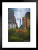 World Trade Center from Battery Park Manhattan New York City NYC Photo Matted Framed Art Print Wall Decor 20x26 inch