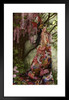 Silk by Nene Thomas Dragon Woman In Silk Robe Fantasy Poster Tattoo Forest Beautiful Colorful Forest Nature Matted Framed Art Wall Decor 20x26