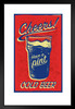 Cheers Have a Pint Cold Beer Retro Matted Framed Art Print Wall Decor 20x26 inch