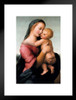 Raphael Madona Tempi Mother Baby Realism Romantic Artwork Raffaello Prints Biblical Drawings Portrait Painting Wall Art Renaissance Posters Canvas Art Matted Framed Art Wall Decor 20x26