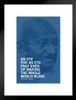 Mahatma Gandhi An Eye For An Eye Ends Up Making Whole World Blind Motivational Quote Matted Framed Art Print Wall Decor 20x26 inch