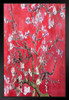 Vincent Van Gogh Red Almond Blossoms Poster 1889 Tree Blossom Branches Post Impressionist Painter Painting Matted Framed Art Wall Decor 20x26