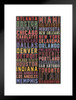 Sports Team Cities Colorful Matted Framed Art Print Wall Decor 20x26 inch