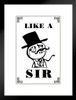 Like A Sir Internet Catchphrase Humorous Saying Matted Framed Art Print Wall Decor 20x26 inch