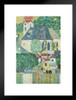 Gustav Klimt Church in Unterach on Lake Attersee Art Nouveau Print and Posters Gustav Klimt Canvas Wall Art Fine Art Nature Landscape Abstract Painting Matted Framed Art Wall Decor 20x26