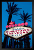 Welcome to Fabulous Downtown Las Vegas Iconic Sign Photo Matted Framed Art Print Wall Decor 20x26 inch
