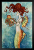 Mermaid and Octopus by Amy Brown Matted Framed Art Wall Decor 20x26