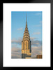 Chrysler Sunset Manhattan New York City Photo Matted Framed Art Print Wall Decor 20x26 inch