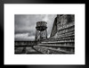 Loneliness Water Tower Alcatraz San Francisco Bay Photo Matted Framed Art Print Wall Decor 26x20 inch