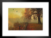 Beautiful Autumn Matted Framed Art Print Wall Decor 26x20 inch