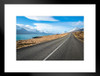 Beautiful Scenery Along Road East Fjord Iceland Photo Matted Framed Art Print Wall Decor 26x20 inch