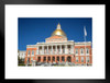 Massachusetts State House Capitol Boston Photo Matted Framed Art Print Wall Decor 26x20 inch