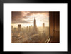 Window to the City Manhattan New York City NYC Photo Matted Framed Art Print Wall Decor 26x20 inch