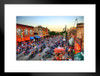 Motorcycle Rally on Sixth Street Austin Texas Photo Matted Framed Art Print Wall Decor 26x20 inch