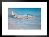 US Marines A4 Skyhawk Jet Fighter in Flight Photo Matted Framed Art Print Wall Decor 26x20 inch