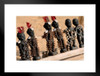 African Voodoo Dolls Nkisis Efigies Spirit Souls In A Row Photo Matted Framed Art Print Wall Decor 26x20 inch