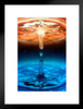 Parallel Universe Concept Liquid Drop Matted Framed Art Print Wall Decor 20x26 inch