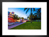 Art Deco District South Beach Miami Florida Photo Matted Framed Art Print Wall Decor 26x20 inch