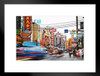 Bustling Street in China Town Bangkok Thailand Photo Matted Framed Art Print Wall Decor 26x20 inch