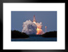 Space Shuttle STS 125 Clears the Tower Launch Photo Art Print Matted Framed Wall Art 26x20 inch