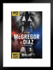 Official UFC 196 Conor McGregor vs Nate Diaz Sports Matted Framed Poster 20x26 inch