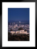 Griffith Park Observatory and Los Angeles Skyline Photo Matted Framed Art Print Wall Decor 20x26 inch