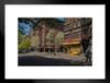 Street Scene in Greenwich Village New York City Photo Matted Framed Art Print Wall Decor 26x20 inch