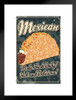 Mexican Food Made Fresh Daily Hot Delicious Vintage Matted Framed Art Print Wall Decor 20x26 inch