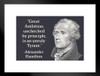 Great Ambition Alexander Hamilton Famous Motivational Inspirational Quote Matted Framed Art Print Wall Decor 20x26 inch