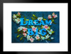 Dream Big Quote With Flowers Motivational Matted Framed Art Print Wall Decor 20x26 inch