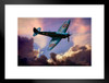Spitfire Clouds by Chris Lord Photo Photograph Matted Framed Art Wall Decor 20x26